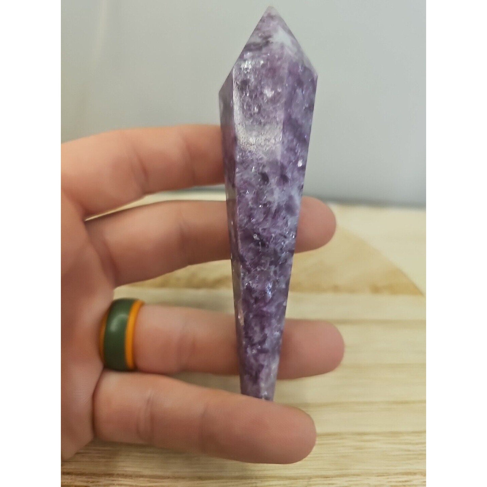 73G Natural Purple Cloud Mother Lithium Mica Scepter Specimen