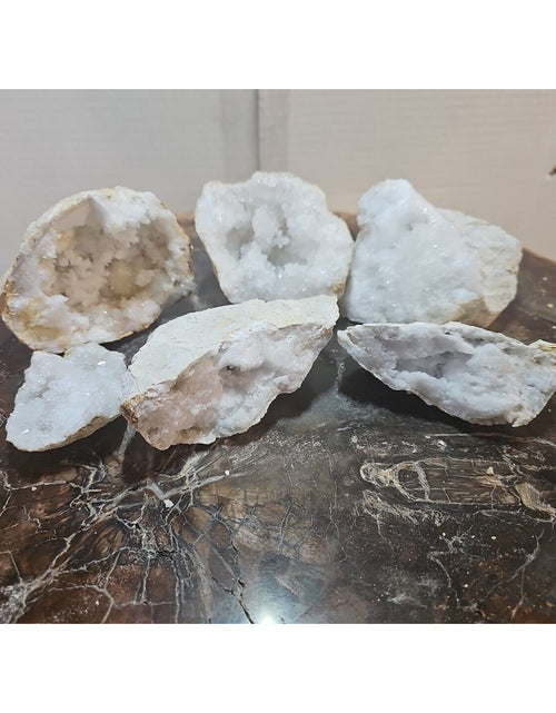 Load image into Gallery viewer, 6pcs 2.72lbs Lot Geode Crystal Moroccan Quartz

