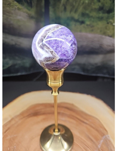 Load image into Gallery viewer, Amethyst Sphere 53mm W/Stand
