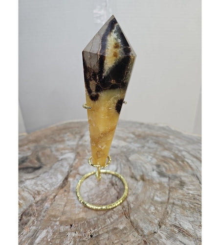 251g Big Dragon Septarian Geode Quartz Crystal Geode Scepter Point Tower Healing