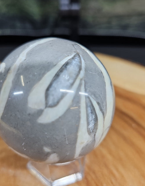 Load image into Gallery viewer, 1000 Eye Ocean jasper quartz sphere
