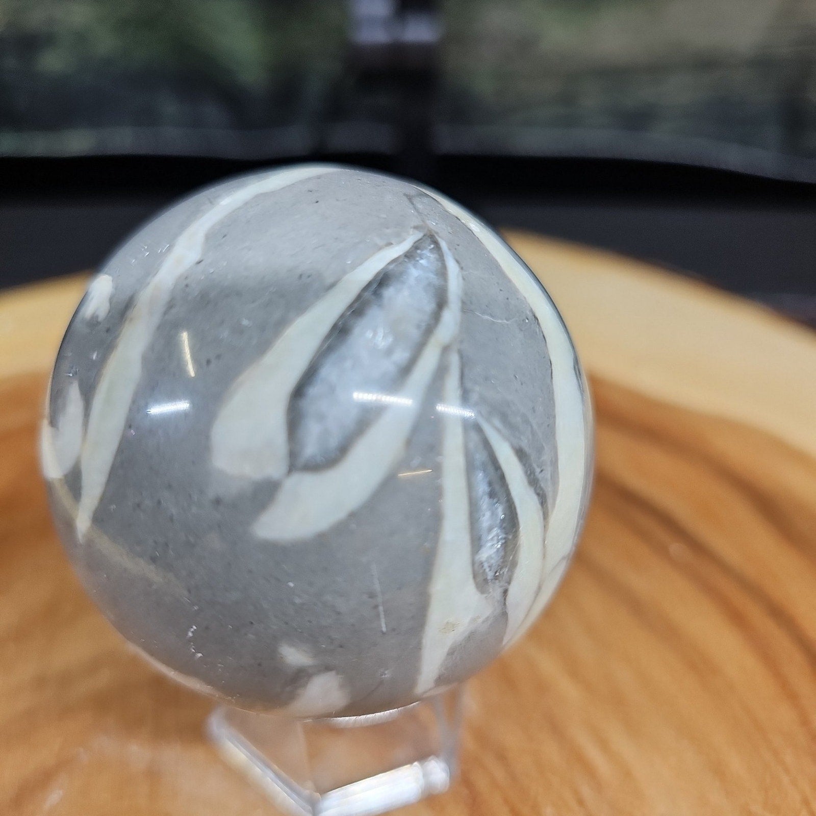 1000 Eye Ocean jasper quartz sphere