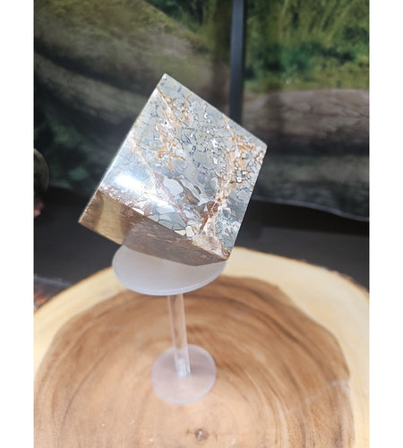 1.87LB 1Pcs Natural Ocean Jasper Onyx Quartz Crystal Geode Square Heptahedron