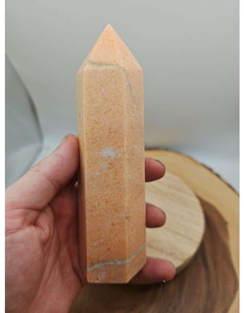 Load image into Gallery viewer, Sunstone Tower 427grams 6in Tall
