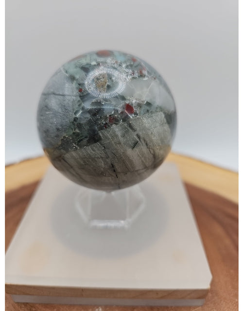 Load image into Gallery viewer, Ocean Jasper Sphere 63mm w/stand
