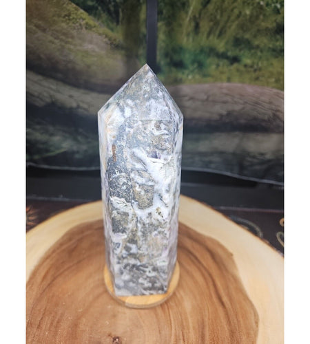 3.41LB 1Pcs Natural Rainbow Fluorite Quartz Crystal Point Tower Polished Healing