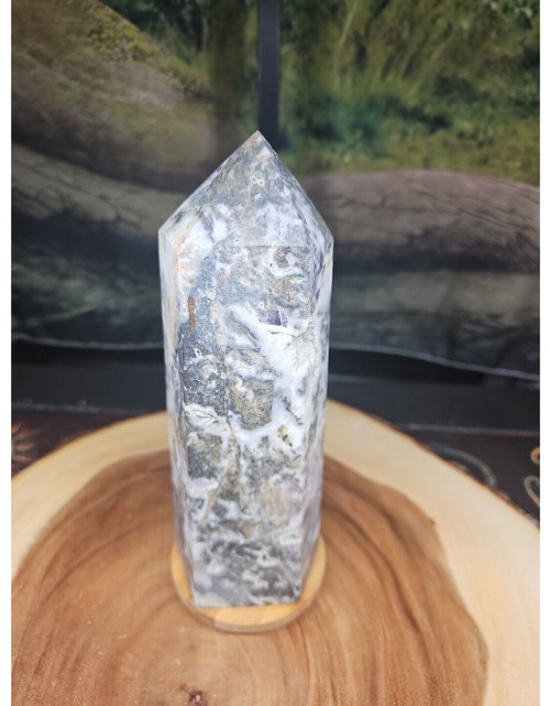 Load image into Gallery viewer, 3.41LB 1Pcs Natural Rainbow Fluorite Quartz Crystal Point Tower Polished Healing
