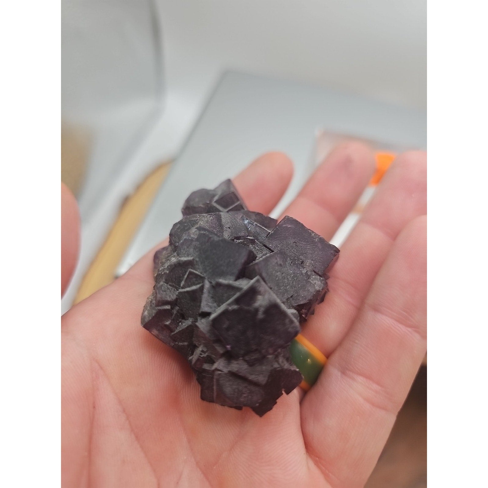 Fluorite crystal quartz cluster 2.5oz