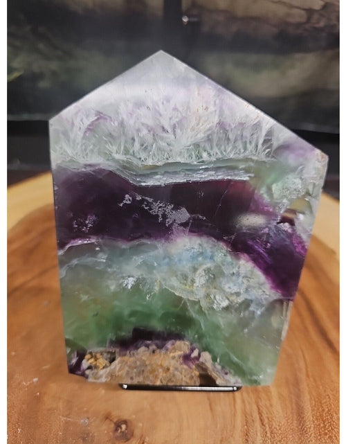 Load image into Gallery viewer, 1.15LB Natural fluorite snowflake feather fluorite crystal quartz healing
