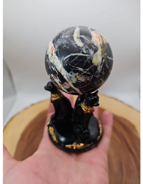 Load image into Gallery viewer, Ocean Jasper Sphere .79lbs W/Stand

