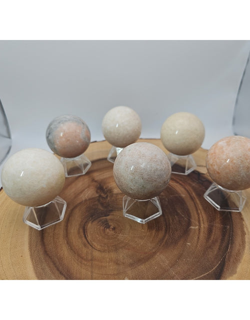 Load image into Gallery viewer, Quartz Crystal Sphere 50mm 1 Each Sandstone
