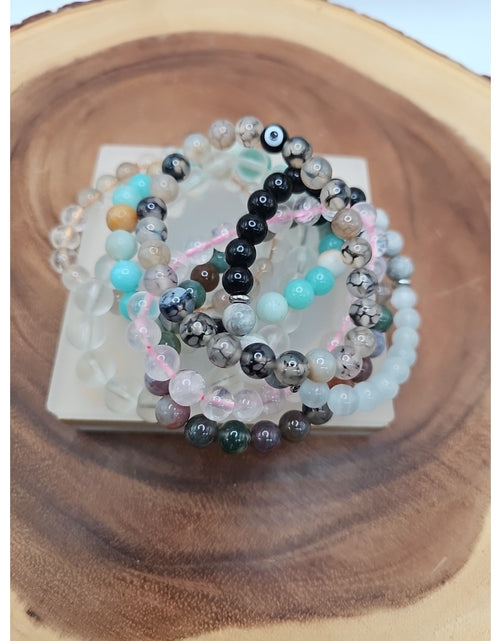Load image into Gallery viewer, Natural Quartz Crystal Bracelets Lot 7pcs
