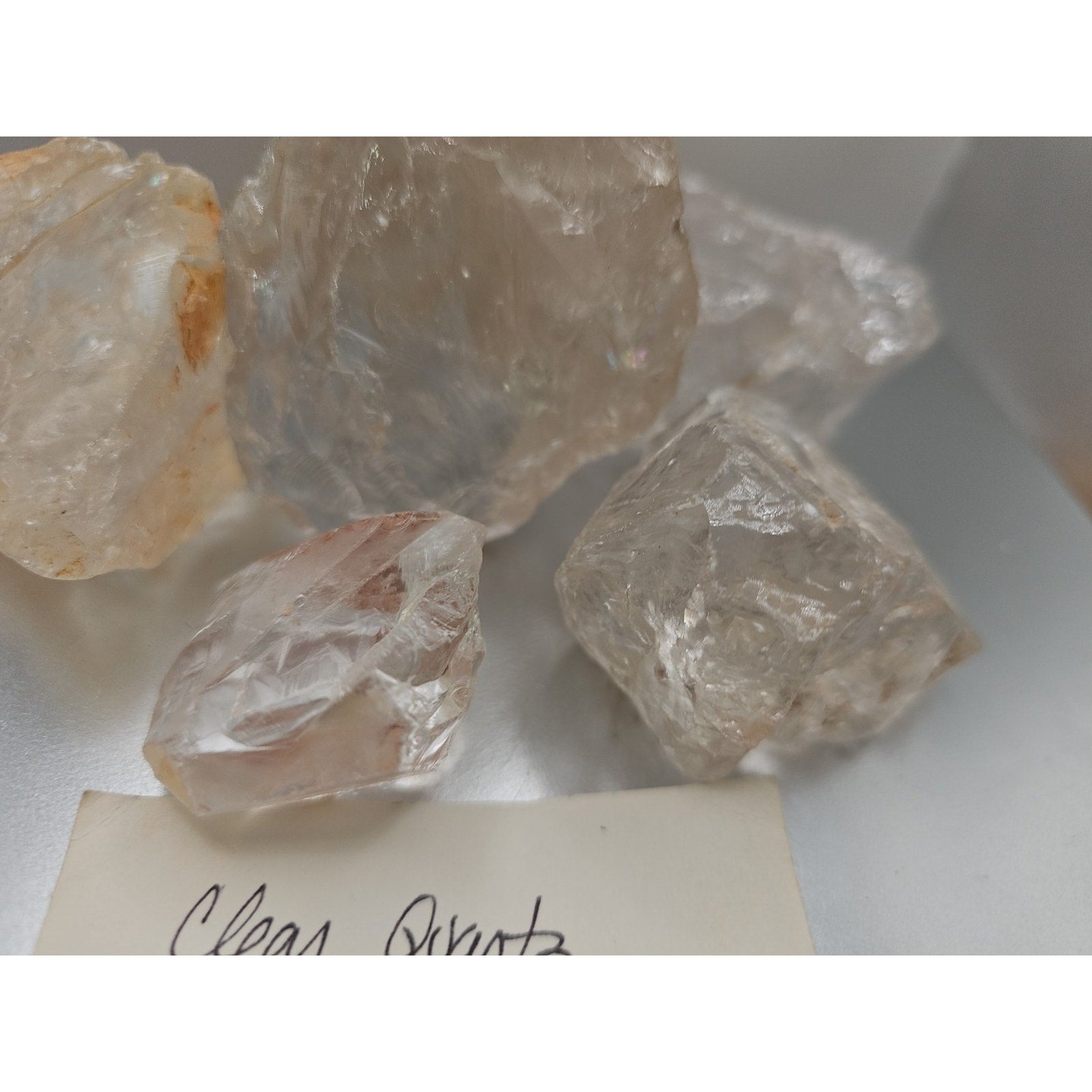 Quartz Crystal Clusters 1.48lbs 5pcs From Madagascar