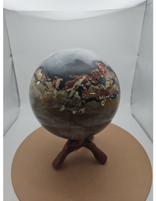 Load image into Gallery viewer, 12.1LB Natural volcano Agate Quartz sphere Crystal Ball Mineral specimen Healing
