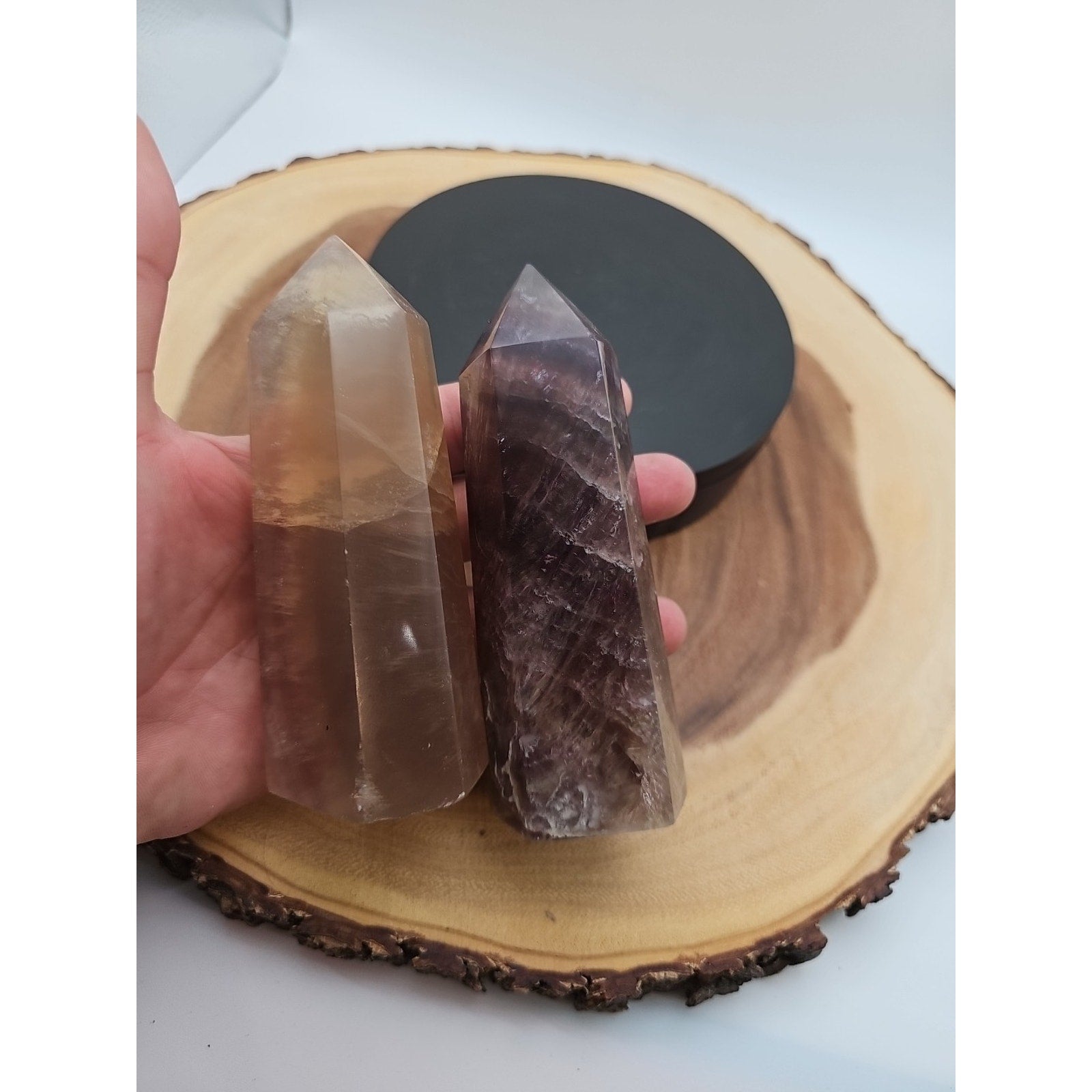Fluorite crystals Set Of 2 1.69lbs