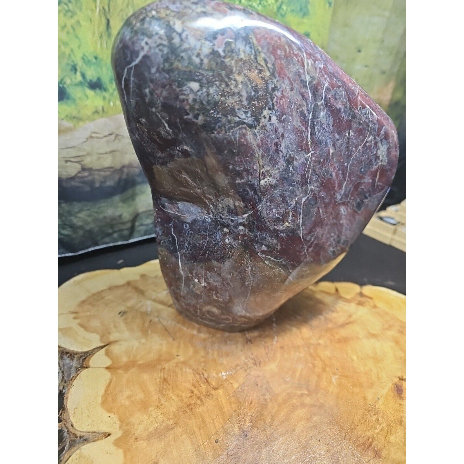 16.6LB Natural Chicken Blood Stone Quartz Crystal Mineral specimen healing