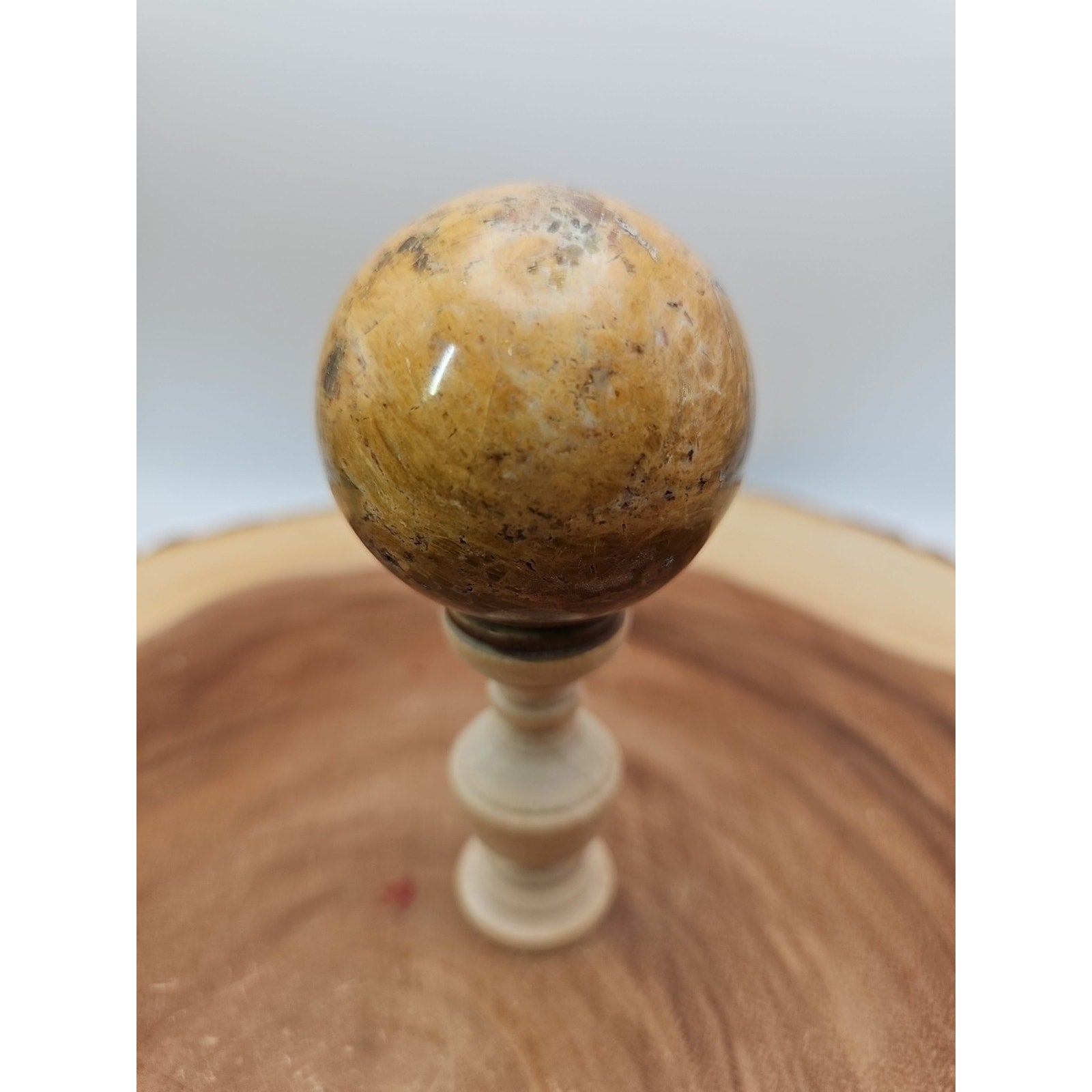 Ocean Jasper Sphere W/Stand 187g
