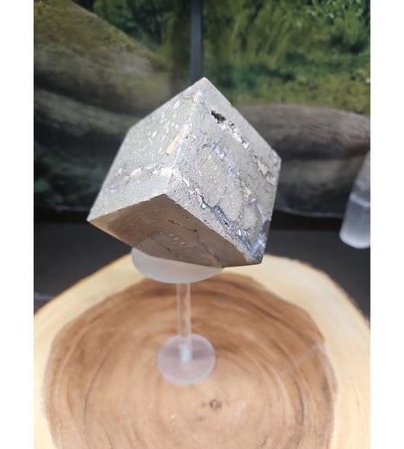 2.41LB 1Pcs Natural Ocean Jasper Onyx Quartz Crystal Geode Square Heptahedron