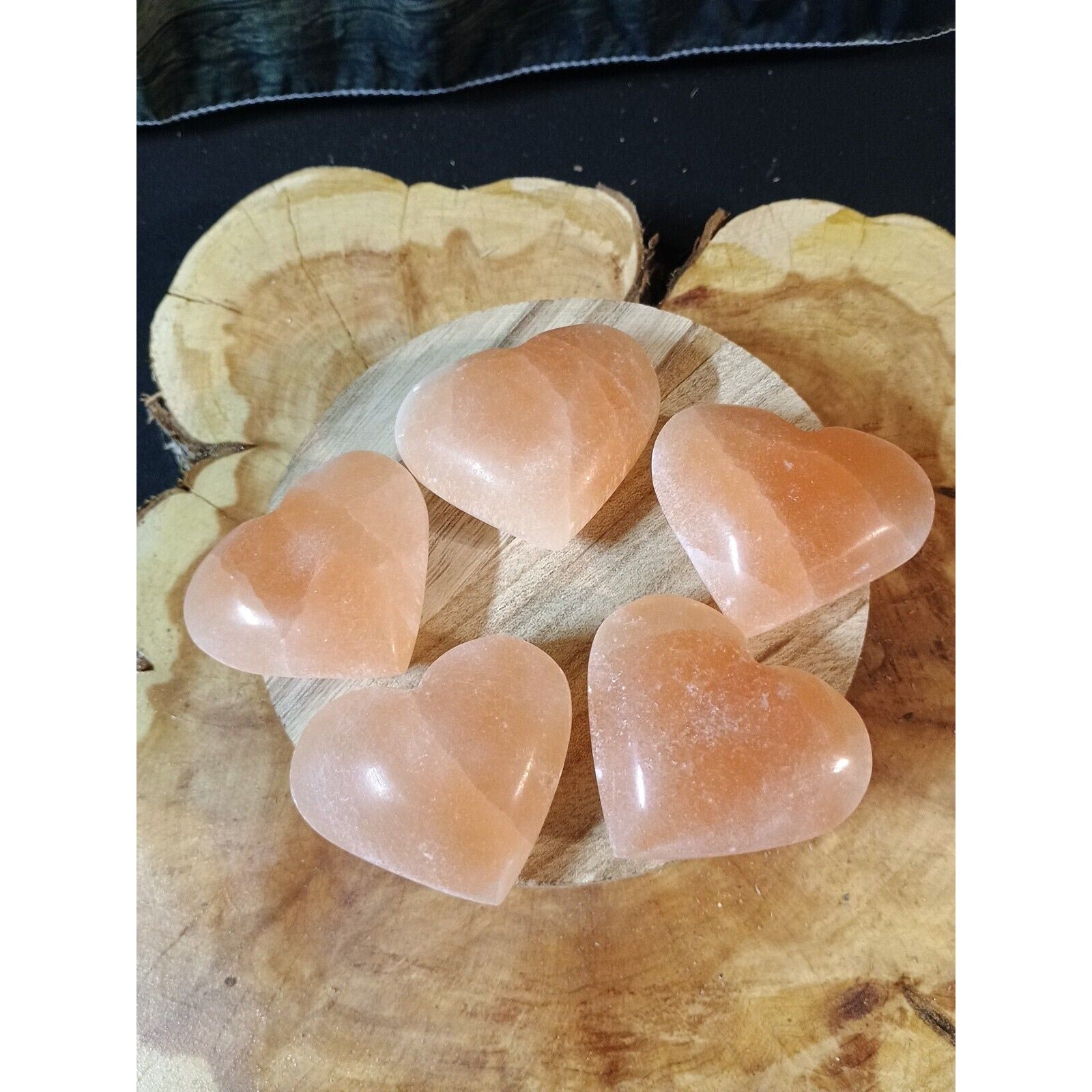 Heart ShapePeach Palmstone 1 Each