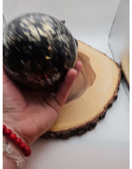 Load image into Gallery viewer, 7.37LB Natural chalcopyrite Quartz Magic Crystal Healing Ball Sphere Healing
