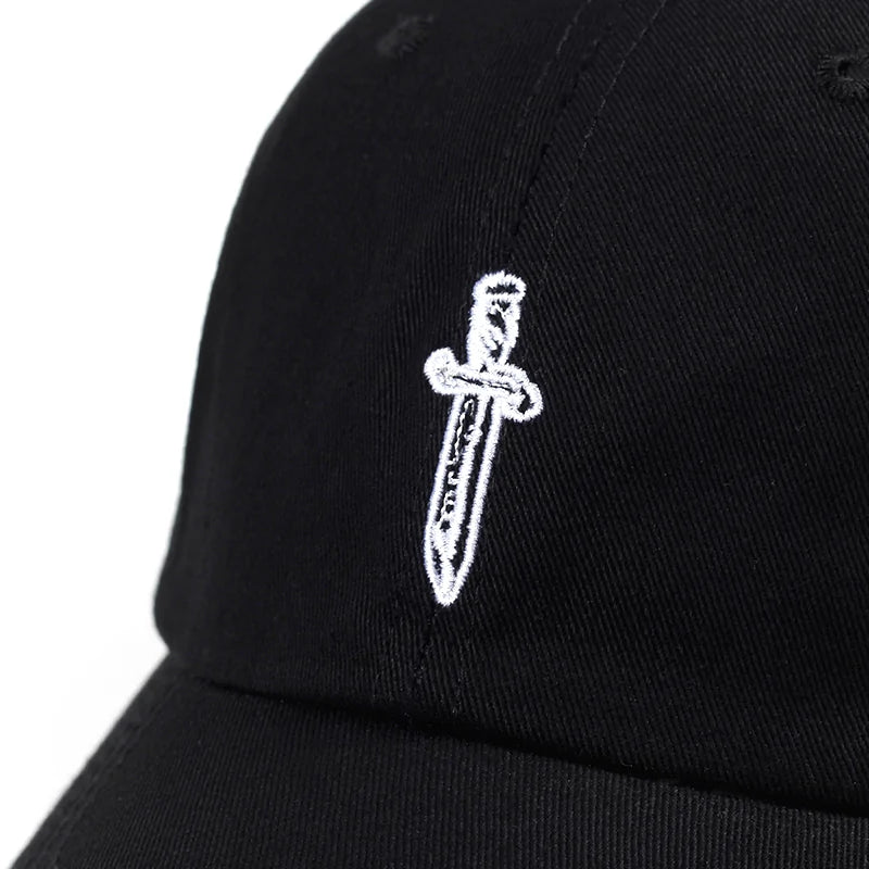 Cotton Baseball Cap Sword Embroidery Trucker Hats