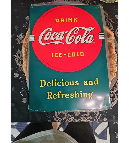 coke sign vintage 1989