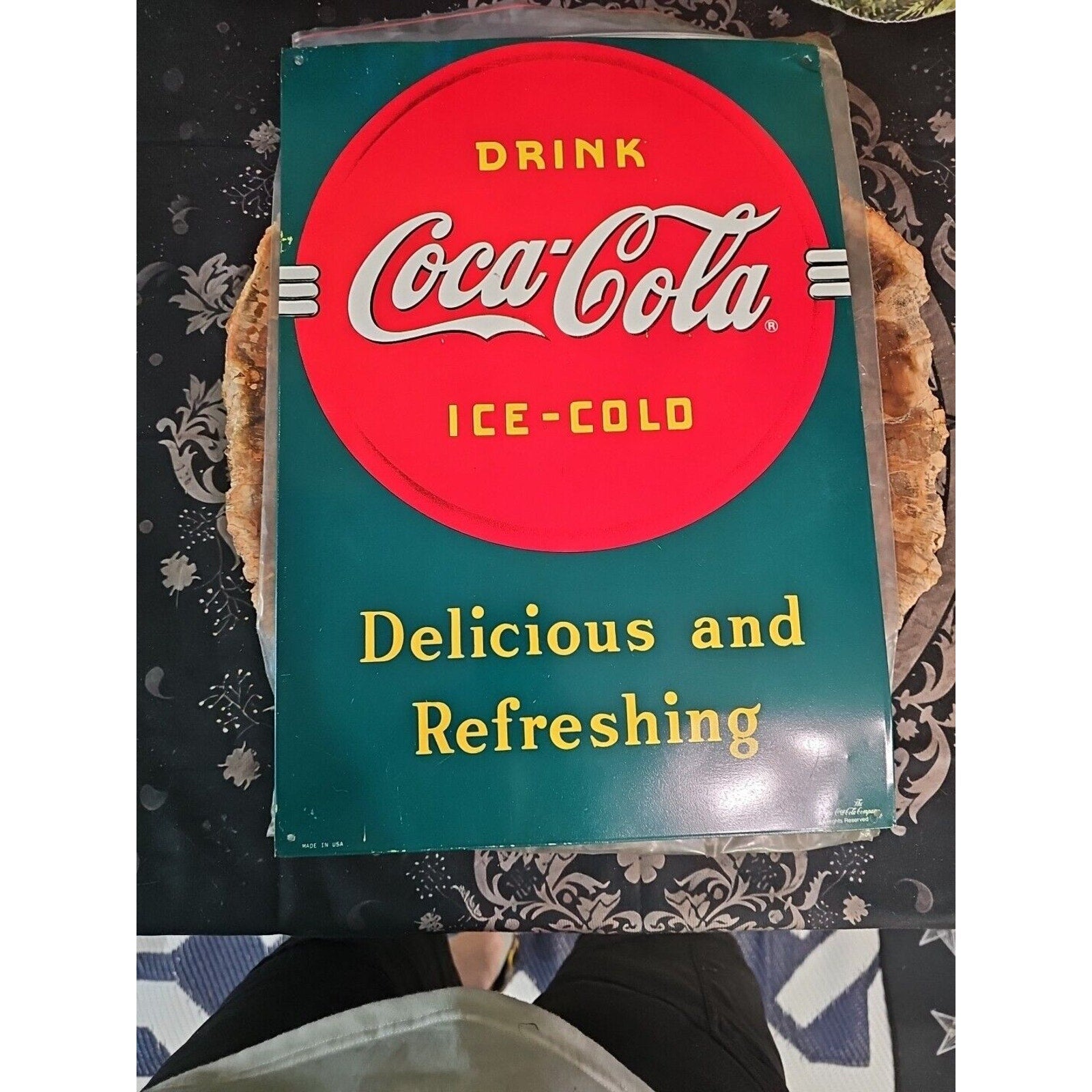 coke sign vintage 1989