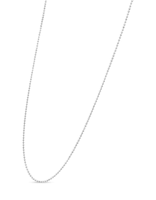 Load image into Gallery viewer, .925 Sterling Silver 0.7mm Slim and Dainty Unisex 18&quot; Inch Ball Bead Chain Necklace
