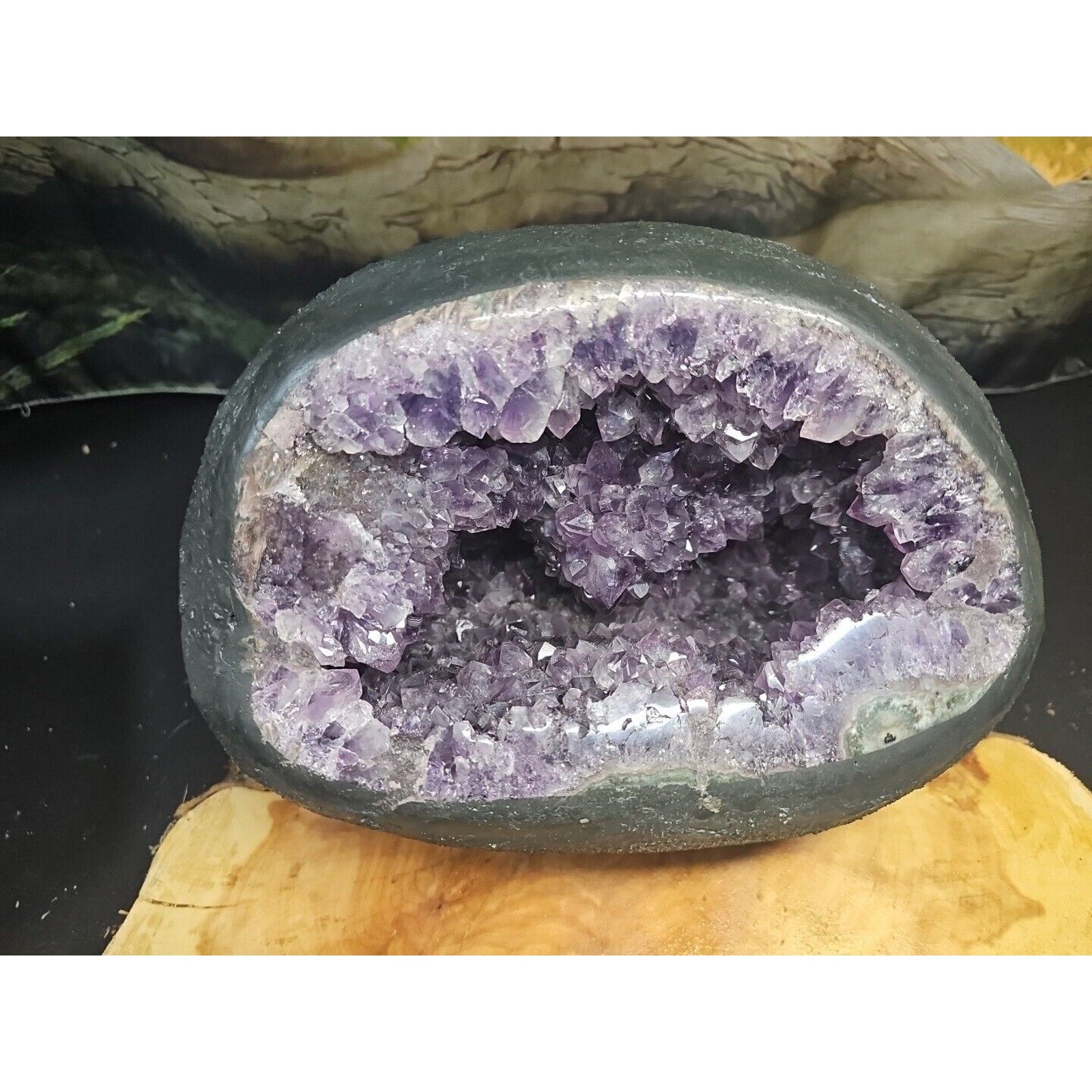 21.7LB Natural Amethyst geode quartz cluster crystal mineral specimen healing