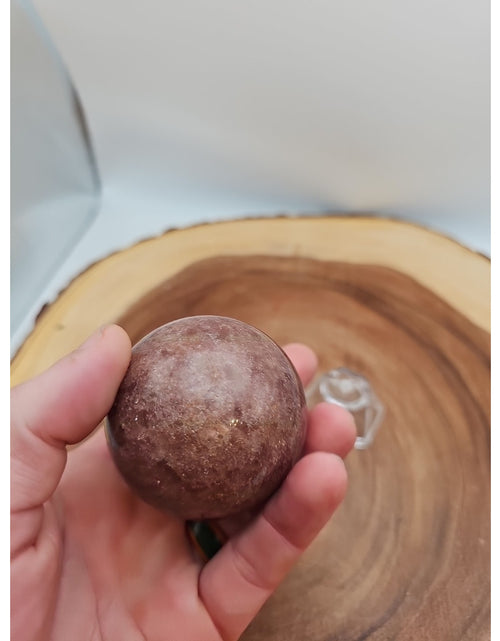 Load image into Gallery viewer, Strawberry Quartz Crystal Sphere 260g 55mm
