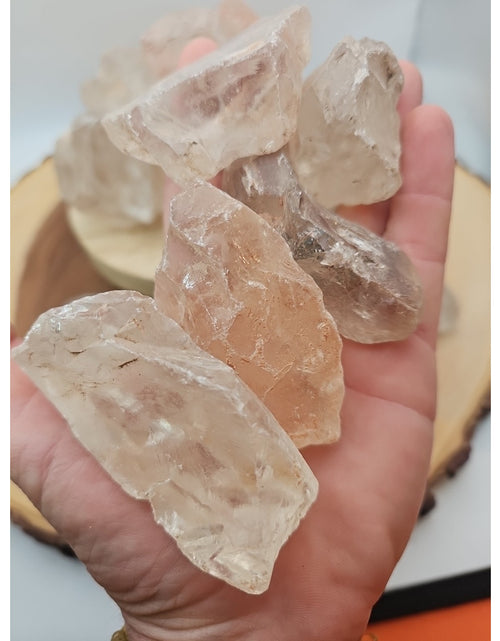 Load image into Gallery viewer, 1lb Natural Raw Clear White Quartz Crystal Original Healing 5pcs Avg
