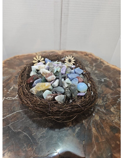 Load image into Gallery viewer, Tumbled Stones In Birds Nest 400g
