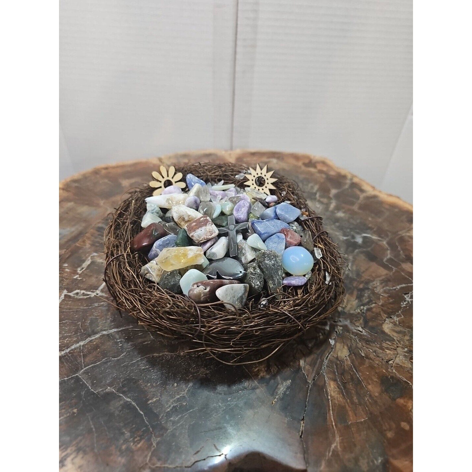 Tumbled Stones In Birds Nest 400g