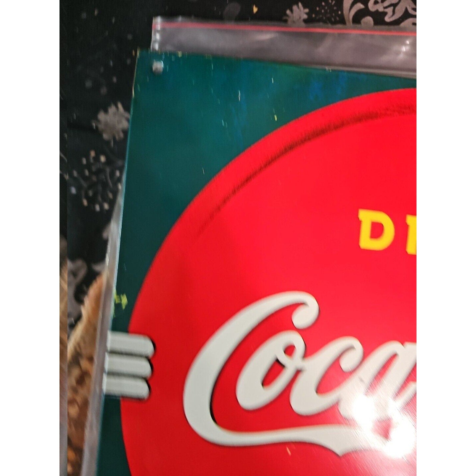 coke sign vintage 1989