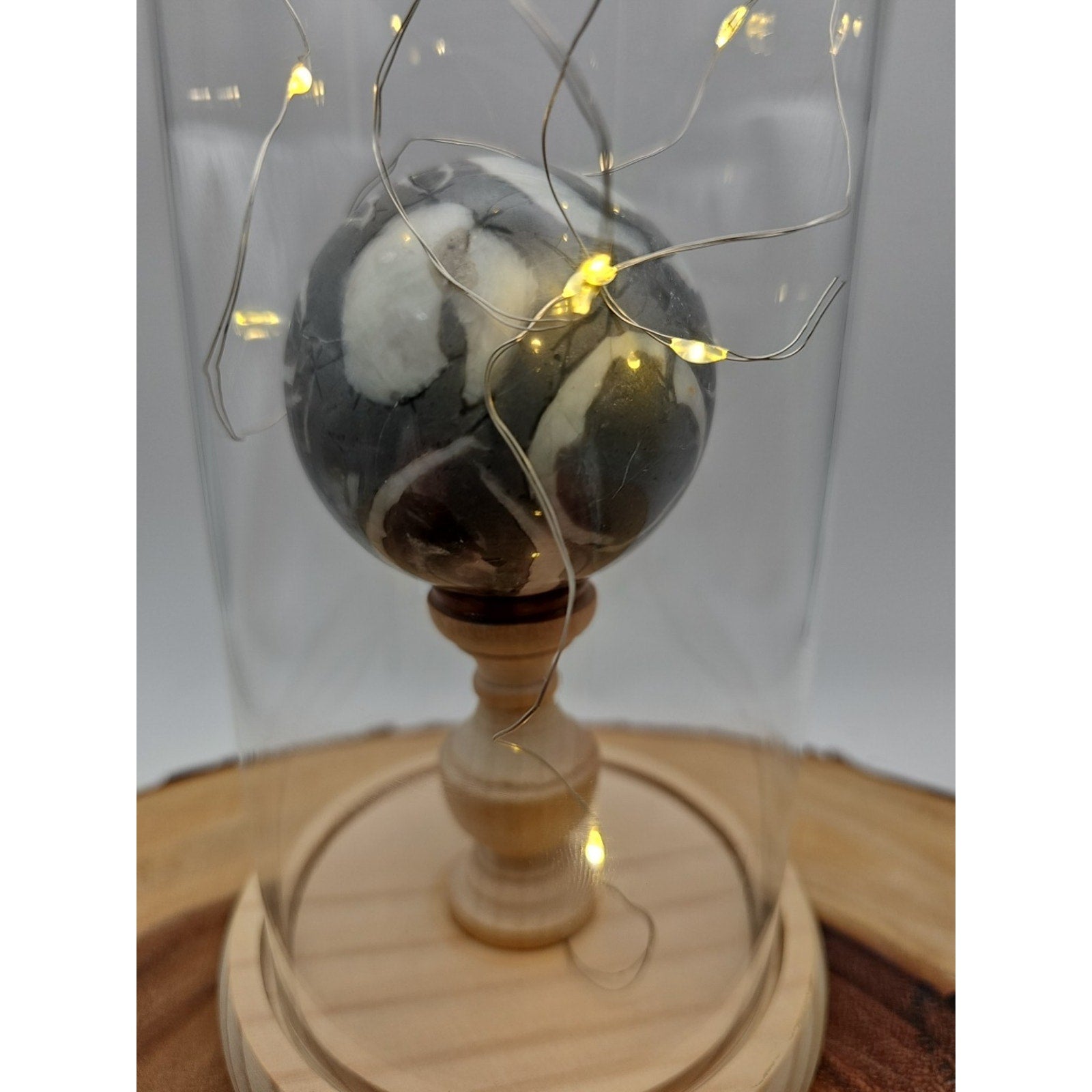 1000 Eye Jasper Sphere With Case 60mm