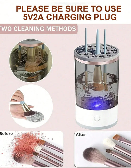 Load image into Gallery viewer, Automatic Brush Cleaner Electric Makeup Brush Cleaning Machine Fast Clean Dryer
