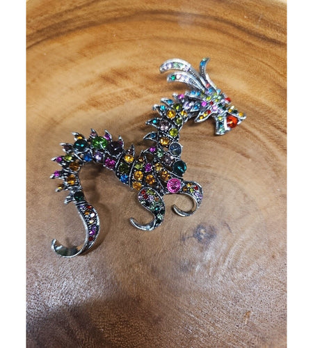 Chinese Dragon Brooch Pin