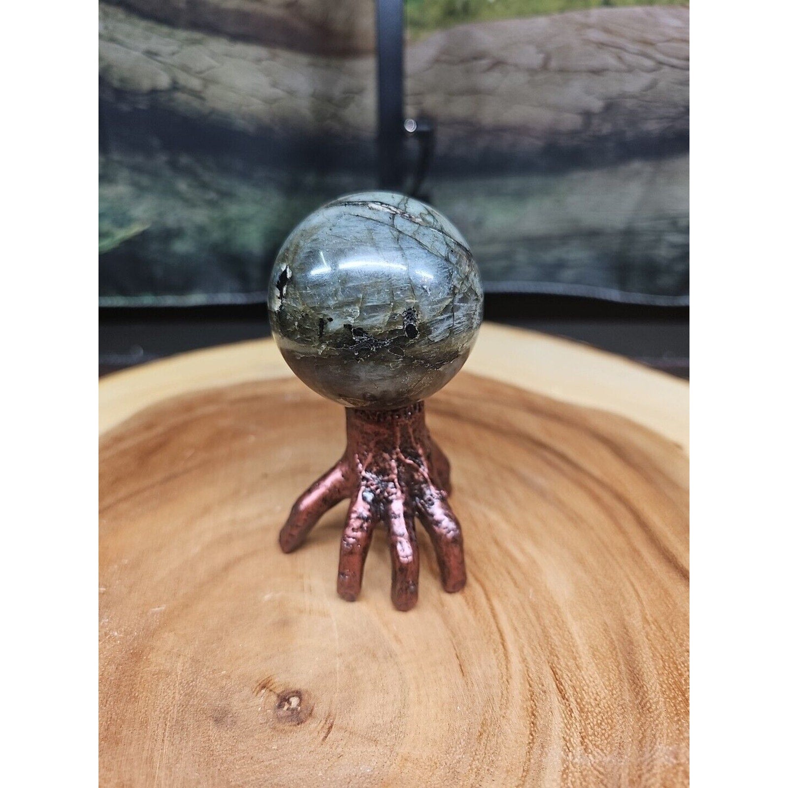 Labradorite Sphere 50mm W/Stand