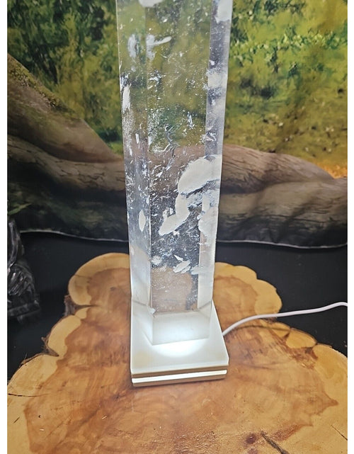 Load image into Gallery viewer, 7.86lbs  16in Smelting Quartz Tower W/Led Stand
