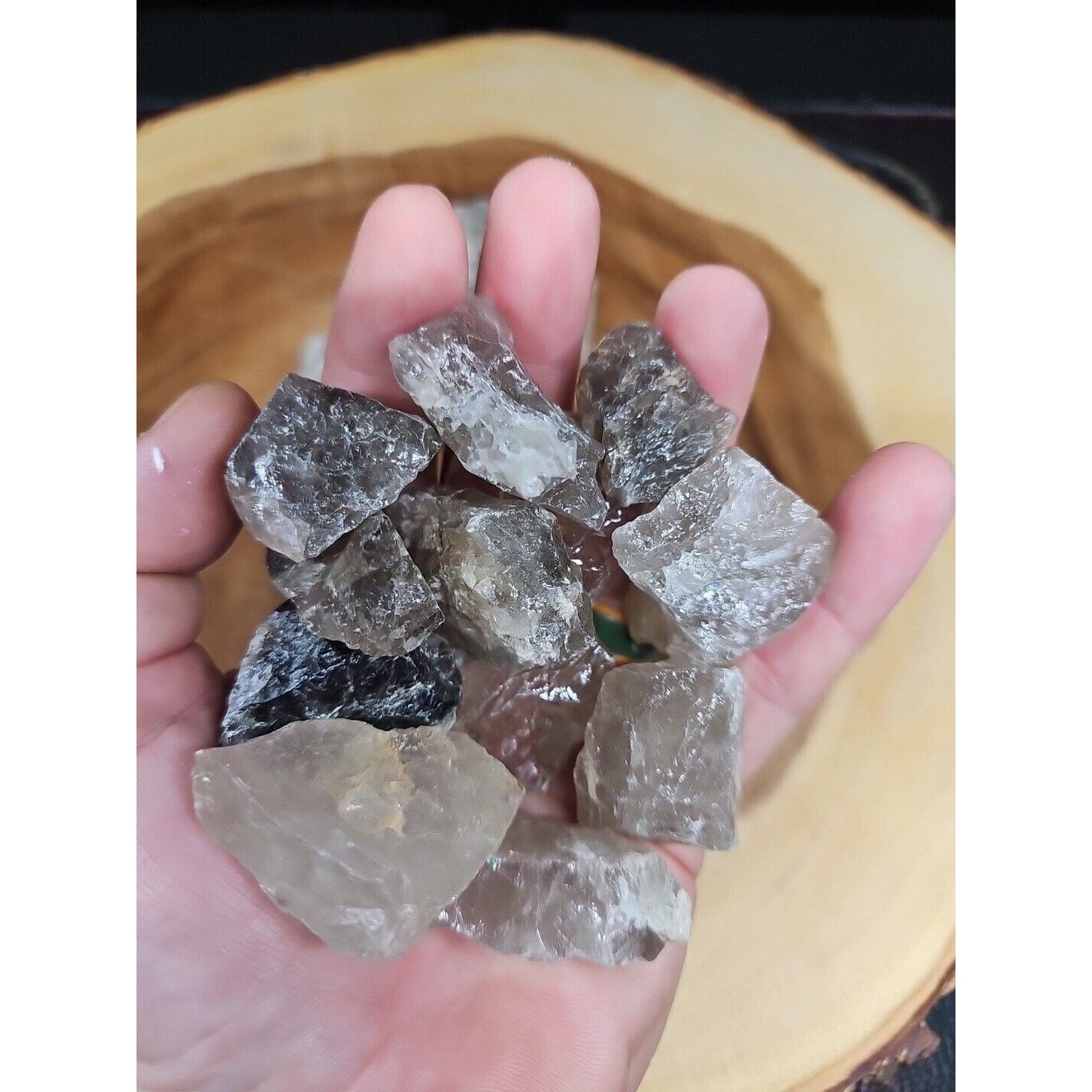 Smoky Quartz Crystal .75lbs 18pcs