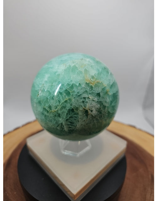 Load image into Gallery viewer, 2.80 Natural Rainbow Fluorite Quartz Crystal Sphere Ball Polished Healing
