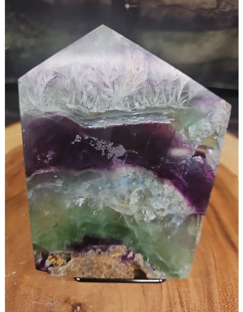 Load image into Gallery viewer, 1.15LB Natural fluorite snowflake feather fluorite crystal quartz healing
