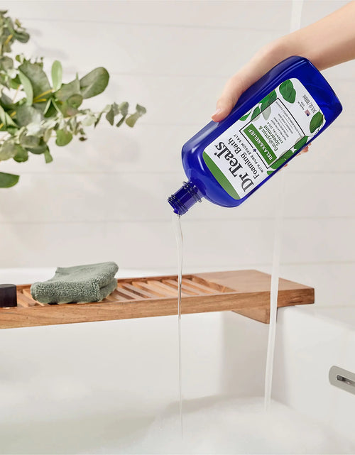 Load image into Gallery viewer, Dr Teal&#39;s Foaming Bath with Pure Epsom Salt, Relax &amp; Relief with Eucalyptus &amp; Spearmint, 34 fl oz (Pack of 4) (Packaging May Vary)
