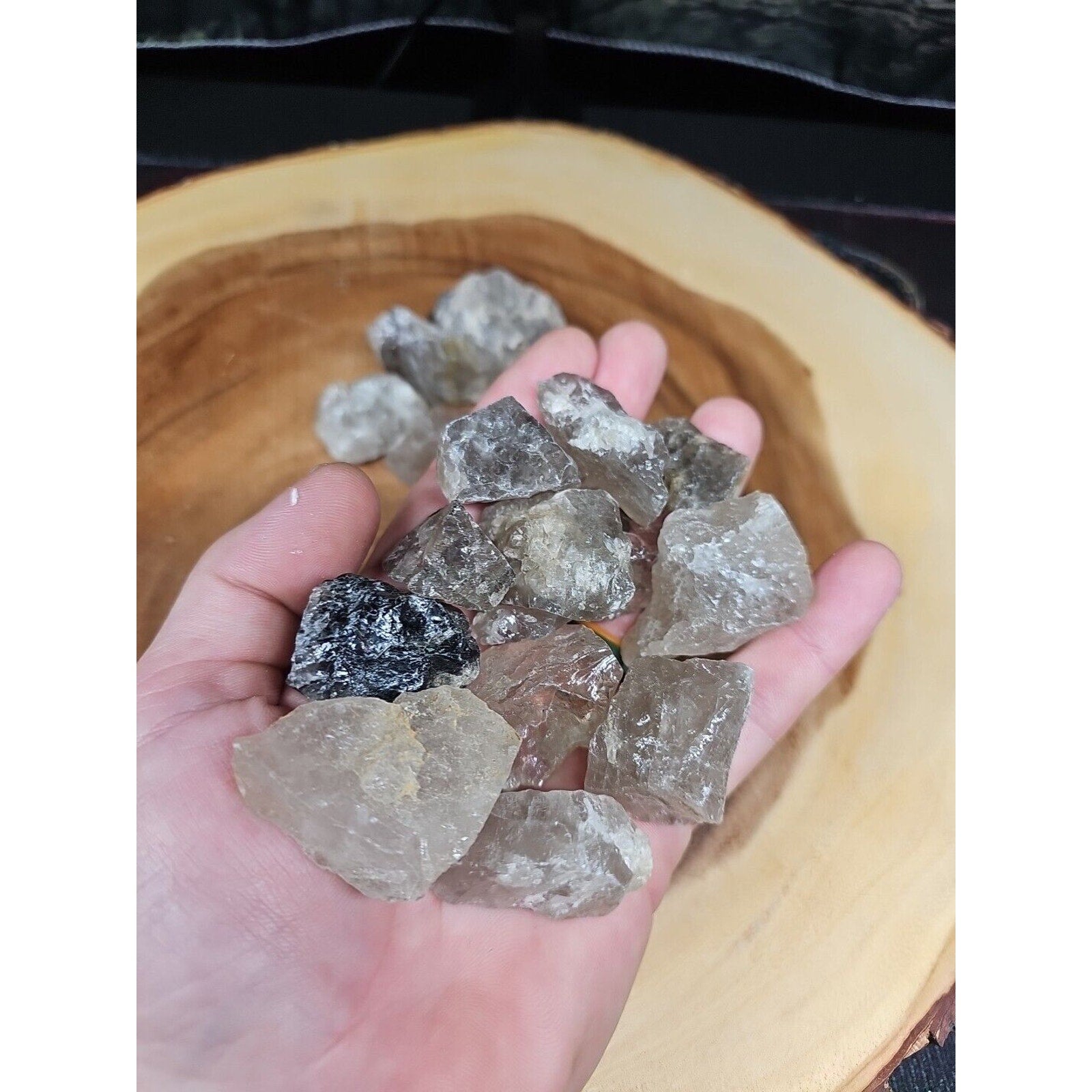 Smoky Quartz Crystal .75lbs 18pcs