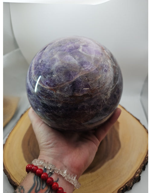 Load image into Gallery viewer, 11.78lbs Natural Dream Amethyst Quartz Crystal Sphere Ball

