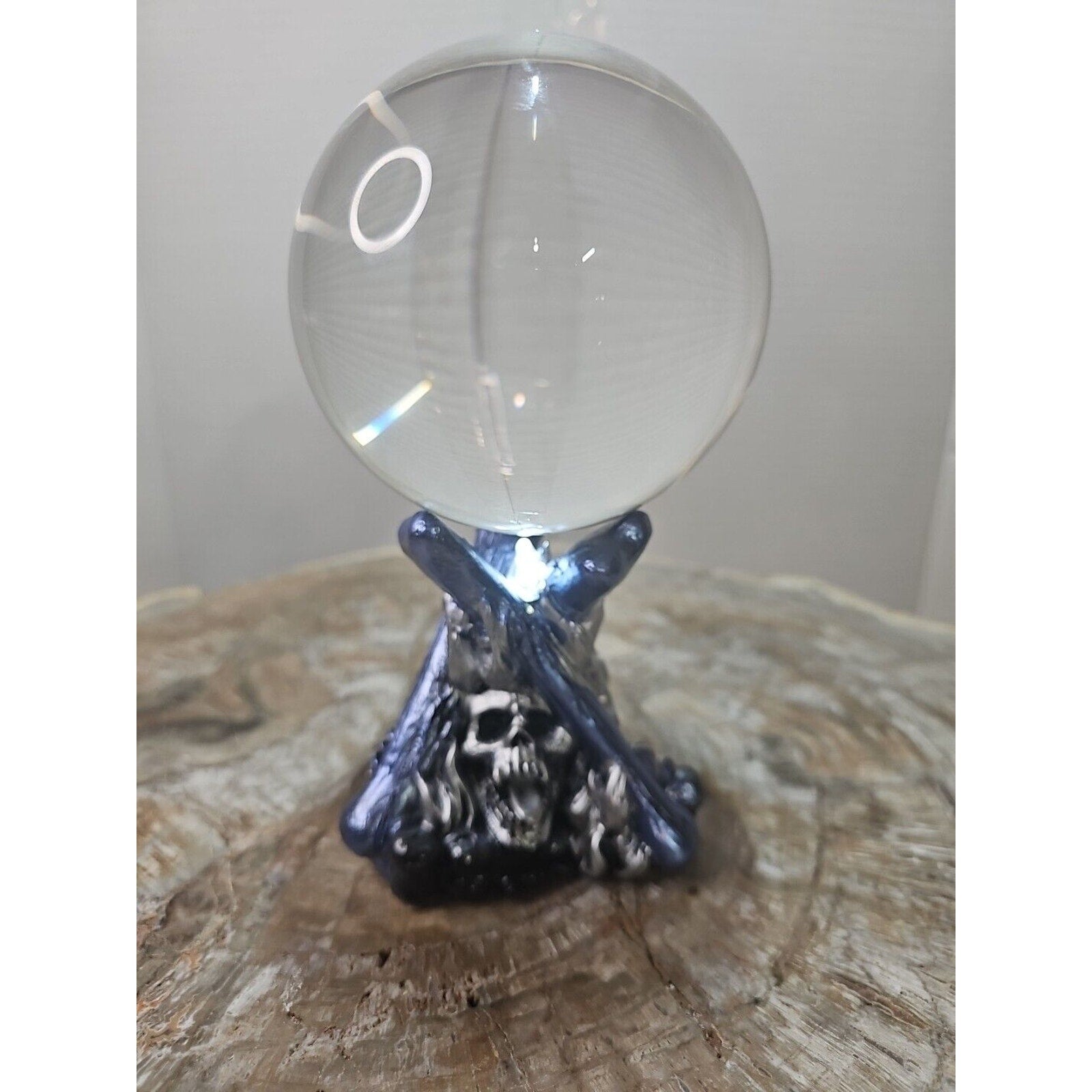 100mm K9 Clear Photography Crystal Ball Sphere Decoration Lens Photo + Stand