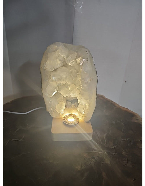 Load image into Gallery viewer, 2.7LB Natural white calcite Quartz Crystal Cluster mineral Specimen W/Led Light
