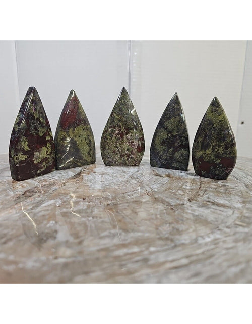 Load image into Gallery viewer, 1.37LB 5Pcs Natural Dragon Blood Gem Stone Jasper Crystal Flame Point Healing
