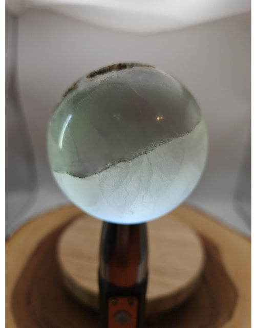 Load image into Gallery viewer, 1.17lb Natural Rainbow Fluorite Quartz Crystal Sphere Ball Polished
