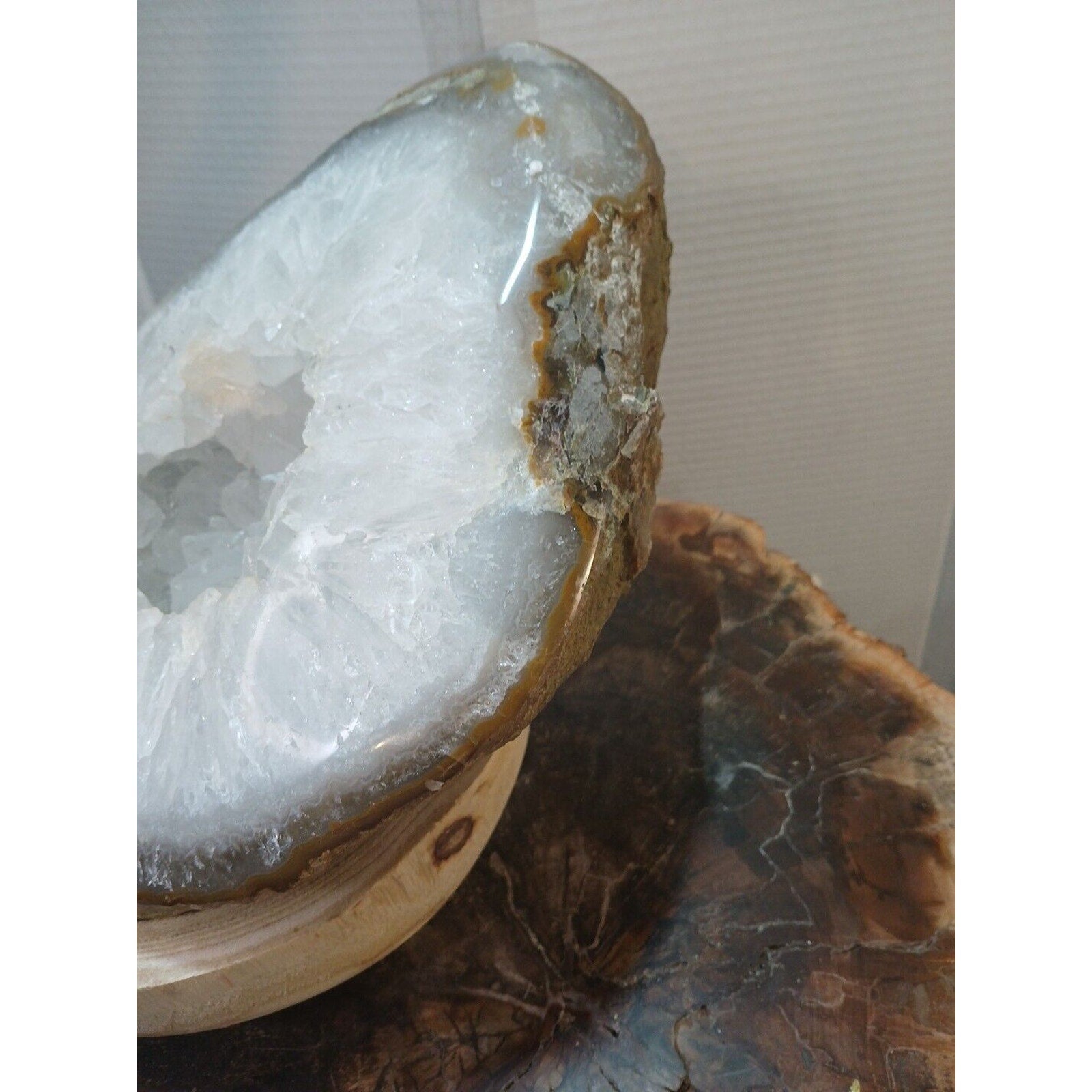 19.3LB Natural Agate geode Quartz Crystal Mineral specimen healing